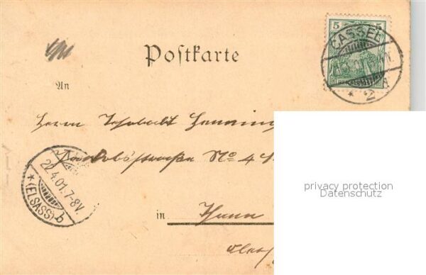 Wilhelmshoehe Kassel Herkulessaeule mit Cascaden Die Loewenburg – Bild 2