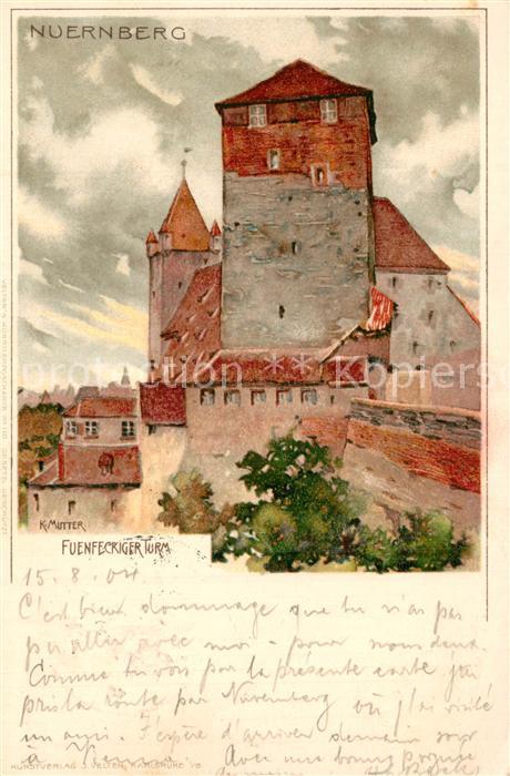 Nuernberg Fuenfeckiger Turm