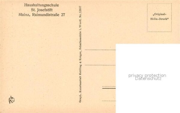 Mainz Rhein Haushaltungsschule St Josefstift Hauptkueche – Bild 2