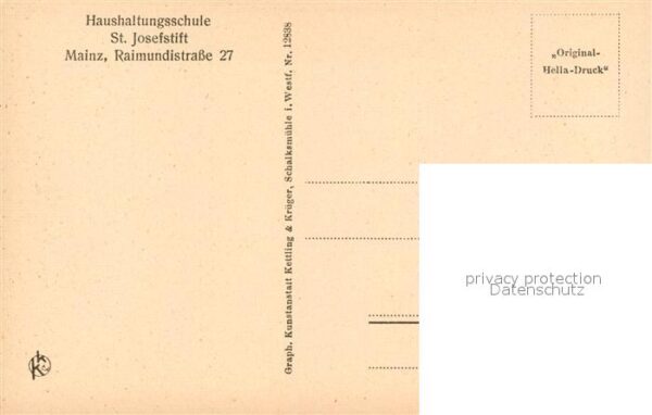 Mainz Rhein Haushaltungsschule St Josefstift Probekueche I – Bild 2