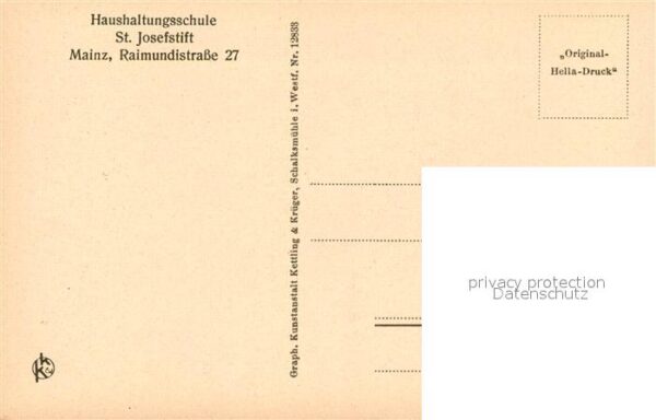 Mainz Rhein Haushaltungsschule St Josefstift Arbeitssaele – Bild 2
