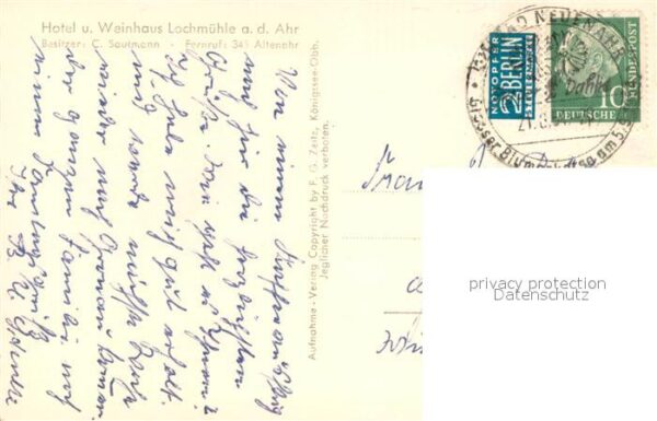Altenahr Hotel Weinhaus Lochmuehle an der Ahr Weinberge – Bild 2