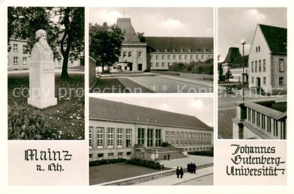 Mainz Rhein Johannes Gutenberg Universitaet Denkmal