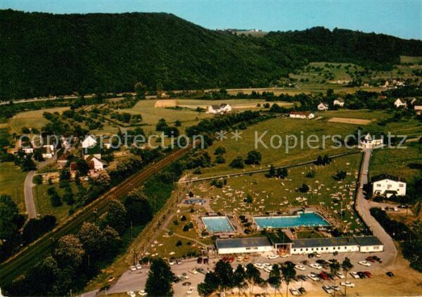 Rosbach Sieg Ansicht mit Freibad Fliegeraufnahme