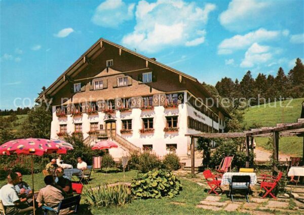 Oberstaufen Alpengasthof Eibelesmuehle Garten