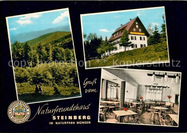 Muenden Werra Naturfreundehaus am Steinberg Landschaftspanorama