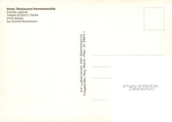 Mayen Hotel Restaurant Hammesmuehle bei Schloss Buerresheim – Bild 2