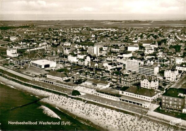 Westerland Sylt Nordseeheilbad Fliegeraufnahme