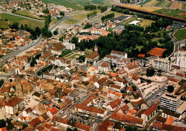 Bad Duerkheim Zentrum mit Kurviertel Fliegeraufnahme