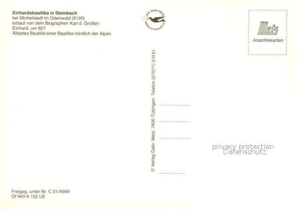 Steinbach Michelstadt Einhardsbasilika Karl d. Grosse Einhard Fliegeraufnahme – Bild 2