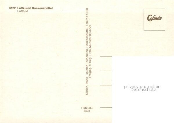 Hankensbuettel Luftkurort Fliegeraufnahme – Bild 2