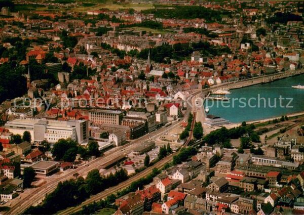 Flensburg Foerdestadt Fliegeraufnahme