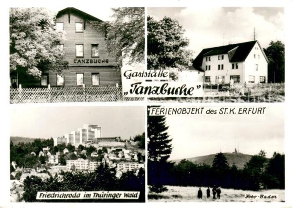 Friedrichroda Gaststaette Tanzbuche Ferienobjekt des St. K. Erfurt