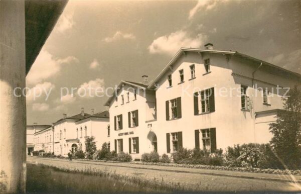 Heiligendamm Ostseebad Haeuserpartie mit August Bebel Haus