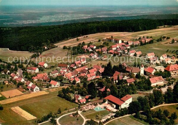 Dobel Schwarzwald Hoehenluftkurort Fliegeraufnahme