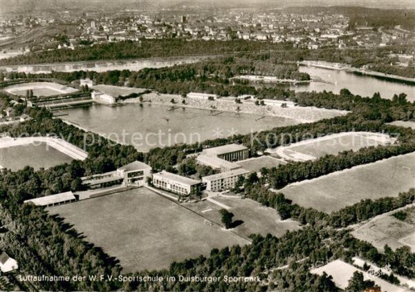 Duisburg Ruhr Sportpark W.F.V. Sportschule Fliegeraufnahme