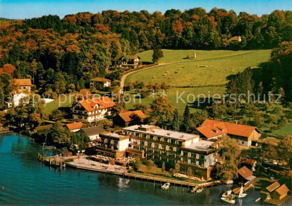 Berg Starnberg Seehotel Leoni am Starnberger See Fliegeraufnahme