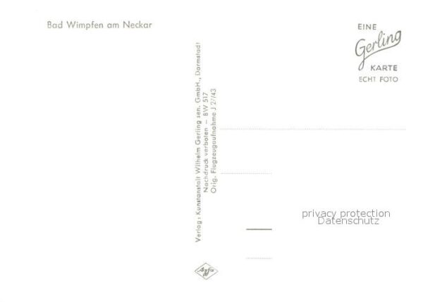 Bad Wimpfen Neckartal Fliegeraufnahme – Bild 2