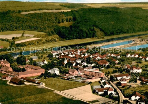 Wehrden Weserbergland Fliegeraufnahme