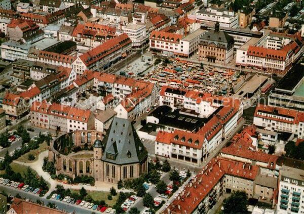 Hanau Main Stadtzentrum Fliegeraufnahme