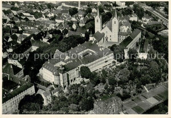 Freising Oberbayern Domberg Fliegeraufnahme