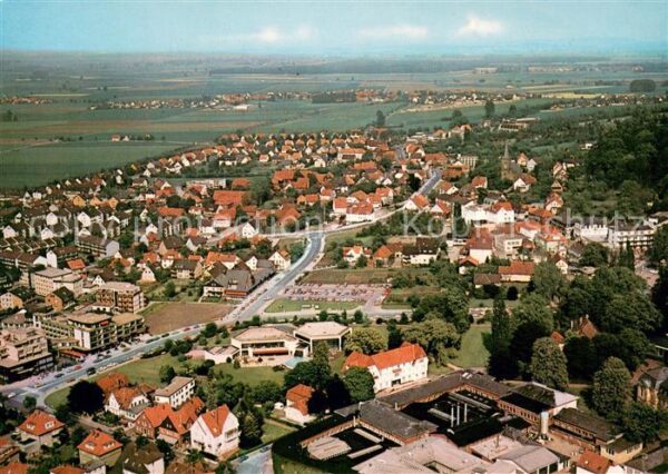 Bad Nenndorf mit Kuranlagen Fliegeraufnahme