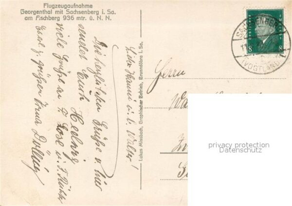 Georgenthal Klingenthal am Aschberg Fliegeraufnahme – Bild 2