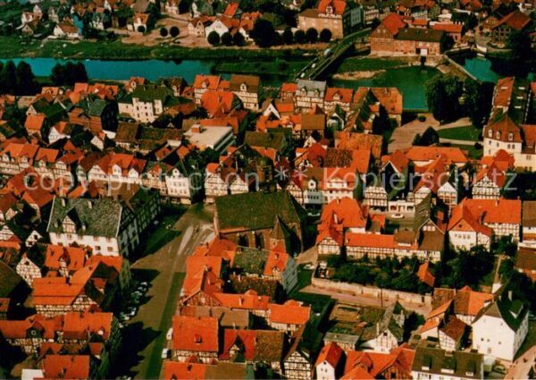 Rotenburg Fulda Zentrum Luftkurort Fliegeraufnahme