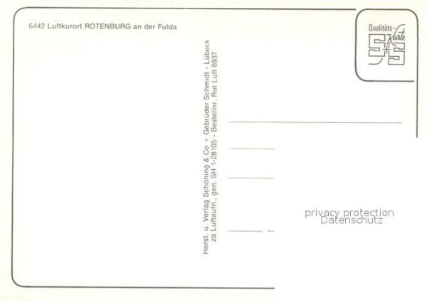 Rotenburg Fulda Zentrum Luftkurort Fliegeraufnahme – Bild 2