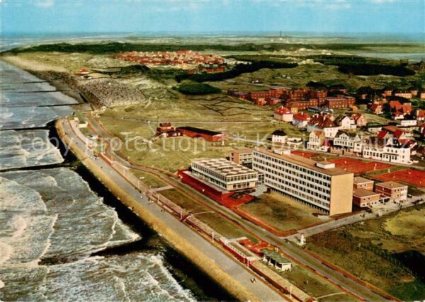 Norderney Nordseebad LVA Heim Fliegeraufnahme