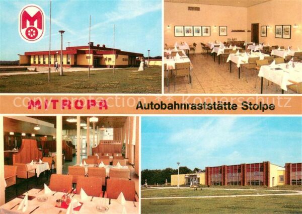 Stolpe Mitropa Autobahnraststaette Stolpe Gastraeume