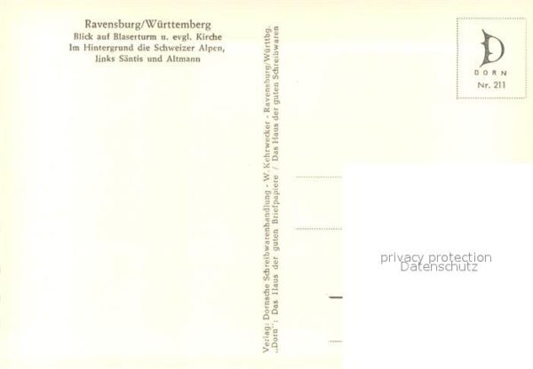 Ravensburg W?rttemberg Blaserturm Kirche – Bild 2
