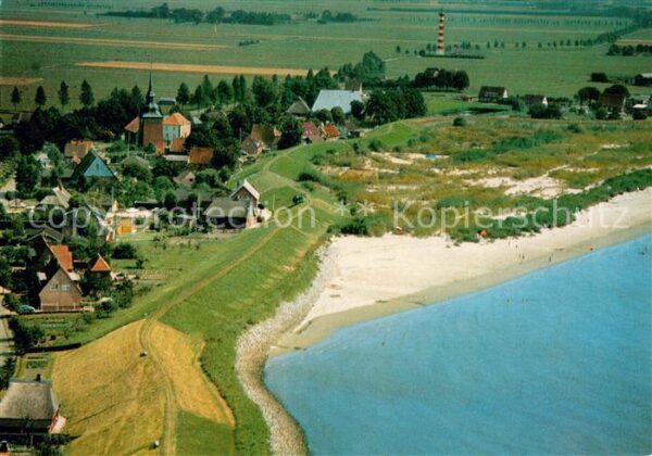 Brockdorf am Elbestrand Fliegeraufnahme