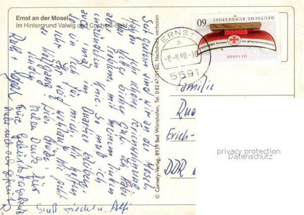 Ernst Cochem Fliegeraufnahme mit Valwig und Mosel – Bild 2