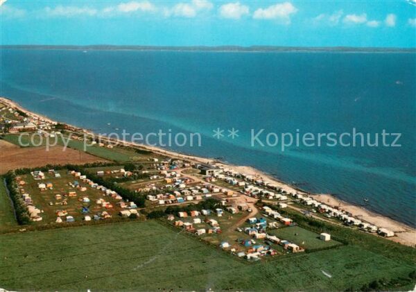 Schleswig Holstein Campingplatz Gammeldamm Geltinger Bucht Fliegeraufnahme
