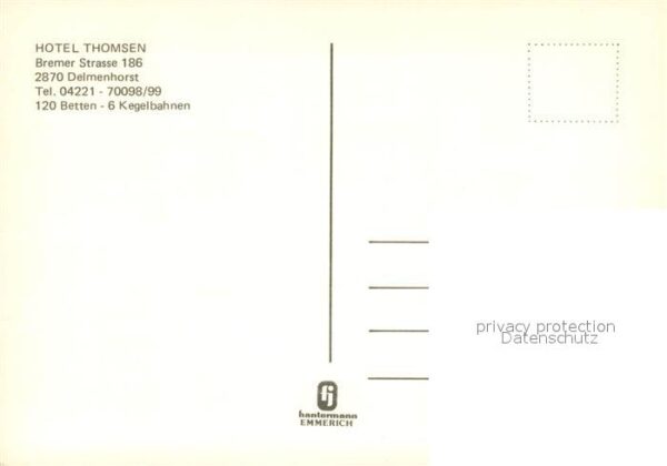 Delmenhorst Hotel Thomsen Bar Kegelbahnen – Bild 2