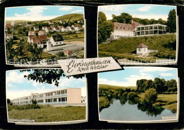 Ehringshausen Dill Panorama Krankenhaus Mittelpunktschule Dillpartie