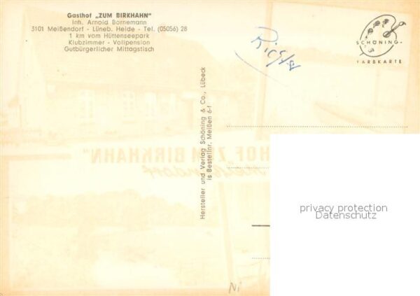 Meissendorf Gasthof zum Birkhahn Gaststube Heidelandschaft – Bild 2