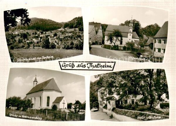 Thalheim Mittelfranken Panorama Kirche Thalheim Kirche Heldmannsberg Schloss