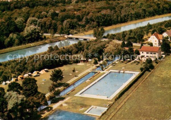 Illertissen Campingplatz Schwimmbad Fliegeraufnahme