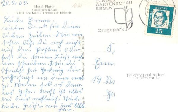 Wiehl Oberbergischer Kreis Hotel Platte Conditorei und Cafe Gastraeume – Bild 2
