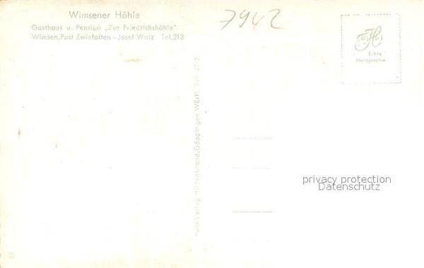 Wimsen Wimsener Hoehle Gasthaus Pension Zur Friedrichshoehle – Bild 2