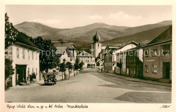 Lam Oberpfalz Marktplatz mit Gr Arber