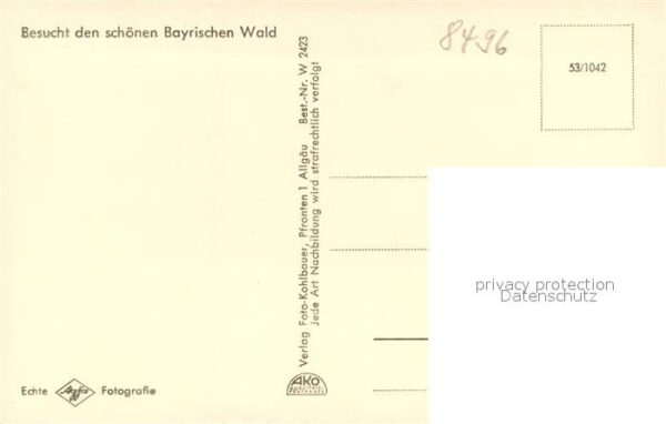 Lam Oberpfalz Marktplatz mit Gr Arber – Bild 2