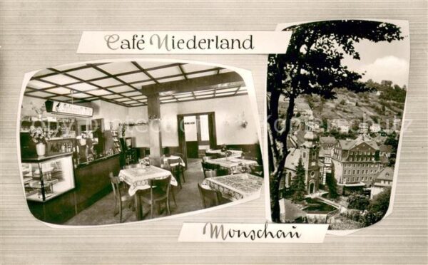 Monschau Cafe Restaurant Niederland Gastraum Panorama