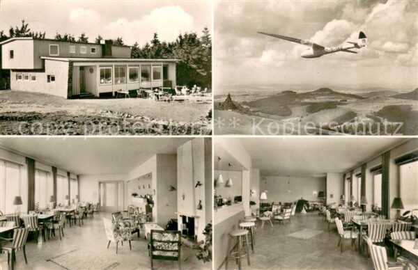 Wasserkuppe Rhoen Gasthof Peterchens Mondfahrt Gastraeume Bar Segelflugzeug
