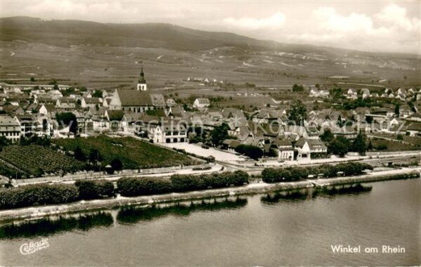 Winkel Oestrich-Winkel Fliegeraufnahme Rheinpartie