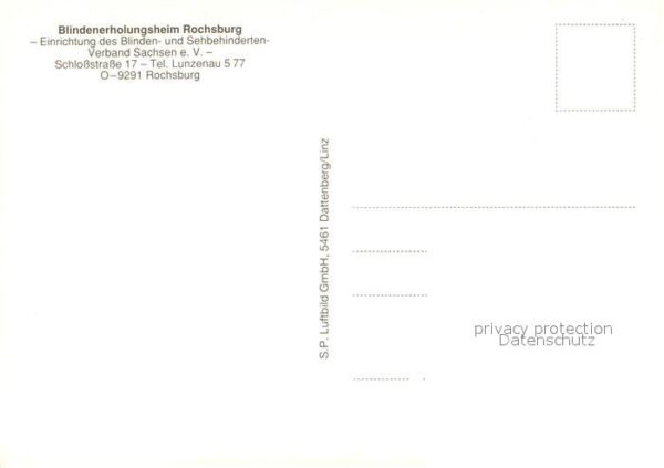 Rochsburg Blindenerholungsheim Rochsburg Fliegeraufnahme – Bild 2
