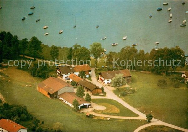 Breitbrunn Chiemsee Gaestehaus Danglhof Fliegeraufnahme