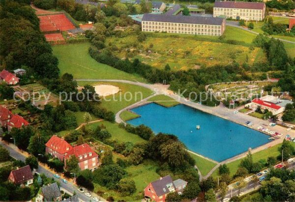 Itzehoe Am Planschbecken Berufsschule Tennisplatz Fliegeraufnahme